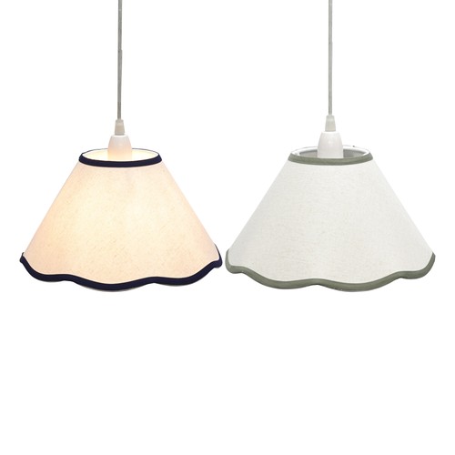 Natural linen scallop easy - linen,