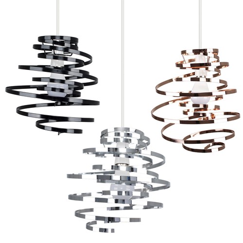 Modern swirl ceiling - modern,