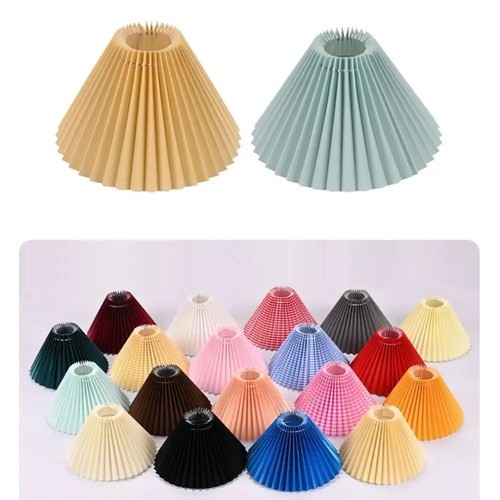 Pleated lampshade e27 light - e27,