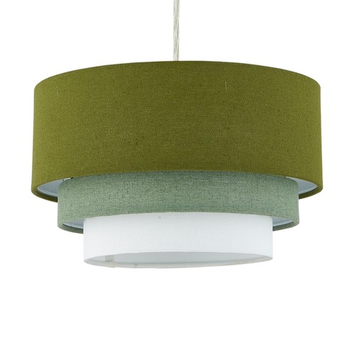 Modern ombre sage green linen - sage,