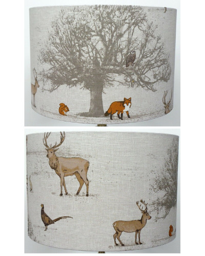Woodland lampshade fox owl - fox,