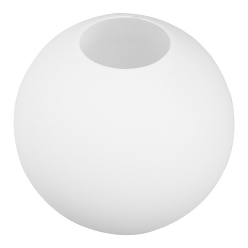 White frosted glass globe - white,