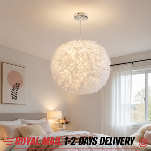 Fluffy feather ceiling light - fluffy,