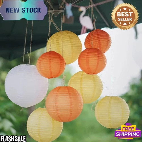 30cm white paper lampshade - white,