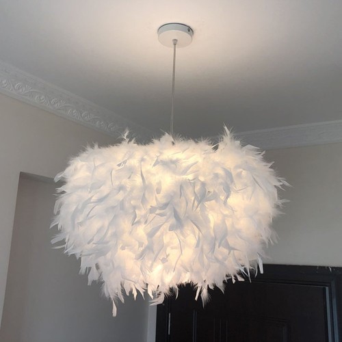 Light shade lampshade - light, fluffy