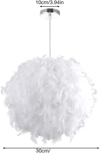 Fluffly feather lamp shade - fluffly, &