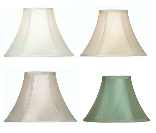 Bell lampshade faux silk - lampshade,