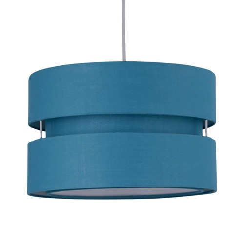 Teal easy fit pendant light - teal,