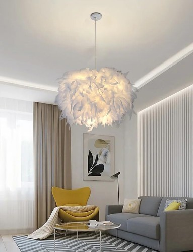 Fluffy feather light lamp - fluffy,