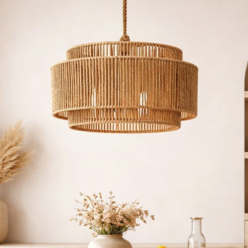 Double layer boho pendant - double,