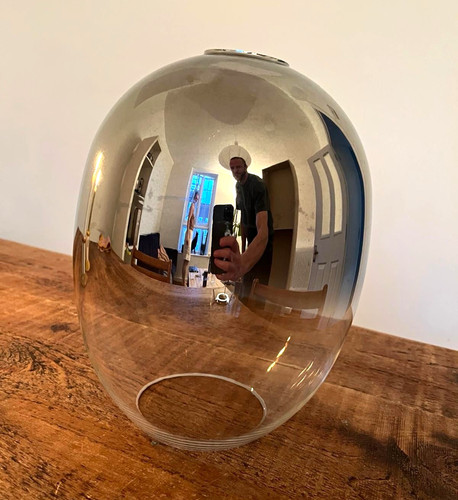 Glass globe lampshade - glass,
