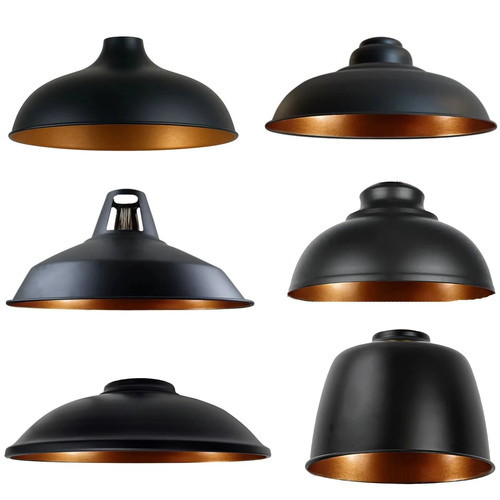 Metal black lamp shade - lamp,