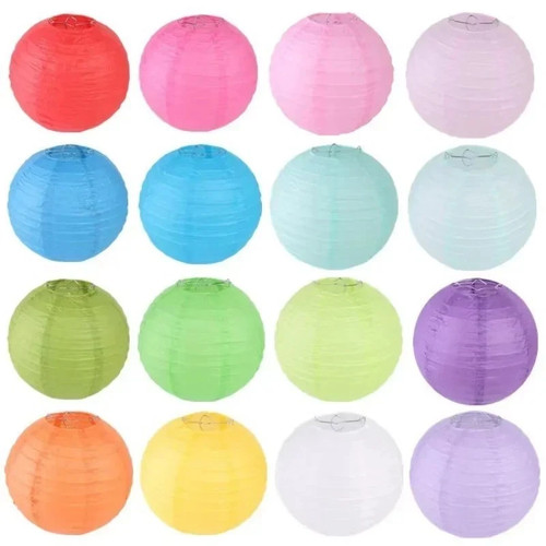 30cm white paper lampshade - paper,