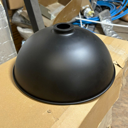 Bowl metal black lampshade - black,