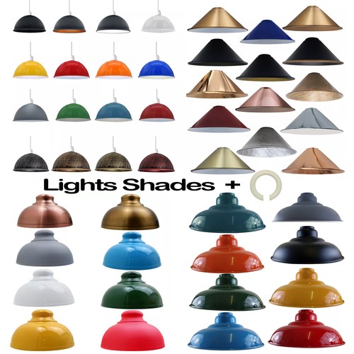 Vintage metal lampshade - metal,