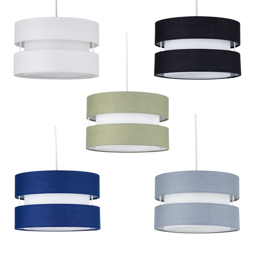 Modern 26cm fabric pendant - modern,