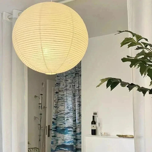 Round paper lamp shade pendant - lamp,