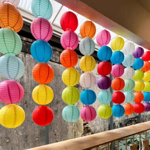 30cm white paper lampshade - 30cm,