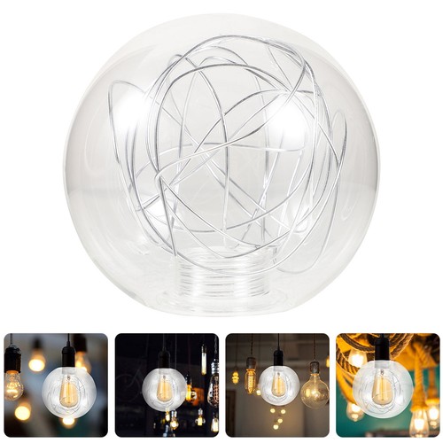 Clear glass globe lamp shade - glass,