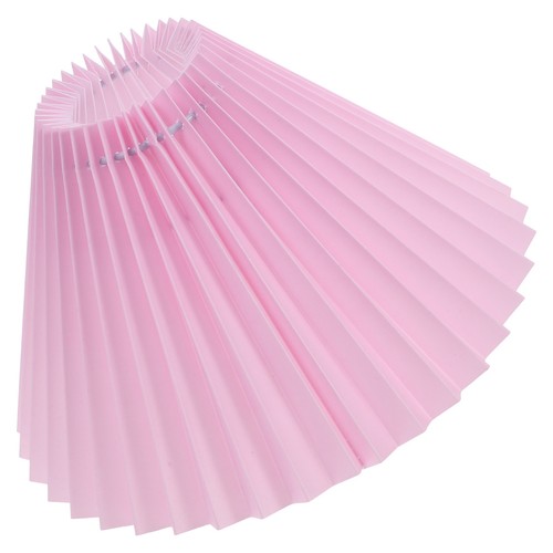 Pink pleated fabric lamp shade - pink,
