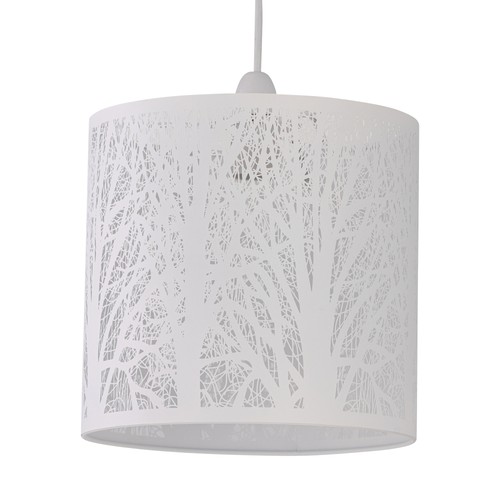 Modern white forest - 23cm, metal