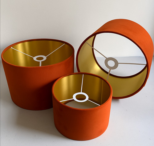 New velvet lampshade high - new,