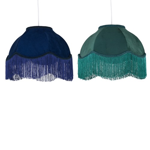 Vintage design velvet fringed - vintage,